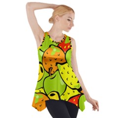 Fruit Food Wallpaper Side Drop Tank Tunic by Dutashop