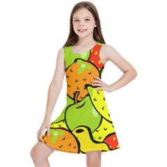 Fruit Food Wallpaper Kids  Lightweight Sleeveless Dress