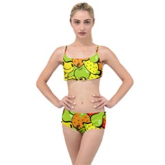 Fruit Food Wallpaper Layered Top Bikini Set by Dutashop