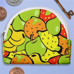 Fruit Food Wallpaper Horseshoe Style Canvas Pouch by Dutashop