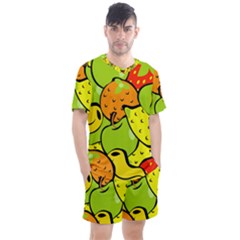 Fruit Food Wallpaper Men s Mesh Tee And Shorts Set