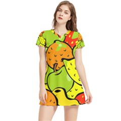 Fruit Food Wallpaper Women s Sports Skirt by Dutashop