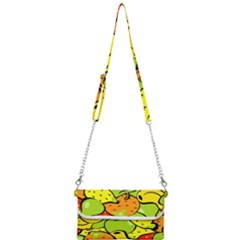 Fruit Food Wallpaper Mini Crossbody Handbag by Dutashop