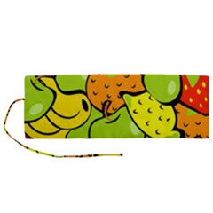 Fruit Food Wallpaper Roll Up Canvas Pencil Holder (m) by Dutashop