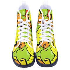 Fruit Food Wallpaper Women s High-top Canvas Sneakers by Dutashop