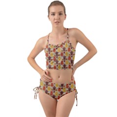 Sea Turtle Sea Life Pattern Mini Tank Bikini Set by Dutashop