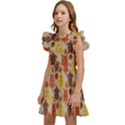 Sea Turtle Sea Life Pattern Kids  Winged Sleeve Dress View2