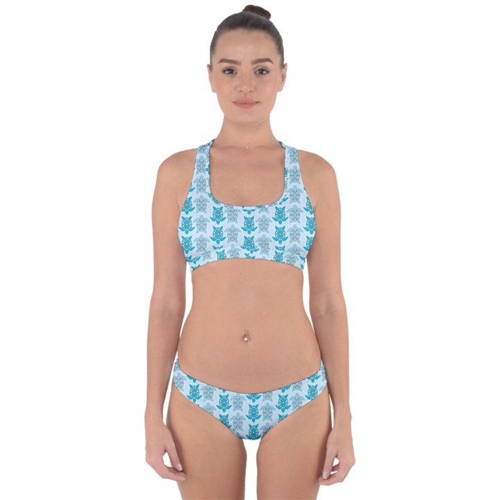 Sea Turtle Sea Animal Cross Back Hipster Bikini Set