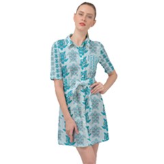 Sea Turtle Sea Animal Belted Shirt Dress