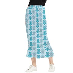 Sea Turtle Sea Animal Maxi Fishtail Chiffon Skirt by Dutashop