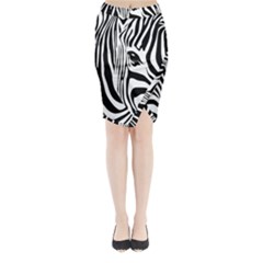 Animal Cute Pattern Art Zebra Midi Wrap Pencil Skirt by Amaryn4rt