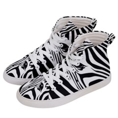 Animal Cute Pattern Art Zebra Women s Hi-top Skate Sneakers by Amaryn4rt