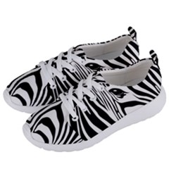 Animal Cute Pattern Art Zebra Women s Lightweight Sports Shoes by Amaryn4rt