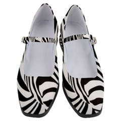 Animal Cute Pattern Art Zebra Women s Mary Jane Shoes by Amaryn4rt