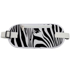 Animal Cute Pattern Art Zebra Rounded Waist Pouch by Amaryn4rt