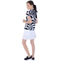 Animal Cute Pattern Art Zebra Women s Polo Tee View2