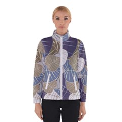 Ackground Leaves Desktop Women s Bomber Jacket