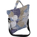 Ackground Leaves Desktop Fold Over Handle Tote Bag View1