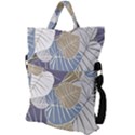 Ackground Leaves Desktop Fold Over Handle Tote Bag View2