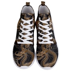 Dragon Pentagram Men s Lightweight High Top Sneakers by Amaryn4rt