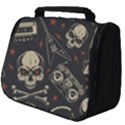 Grunge Seamless Pattern With Skulls Full Print Travel Pouch (Big) View1