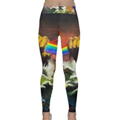 Rainbow Color Classic Yoga Leggings by uniart180623