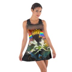 Rainbow Color Cotton Racerback Dress by uniart180623