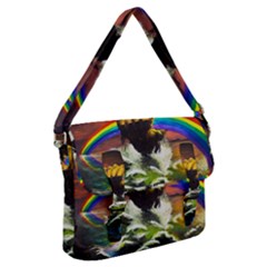 Rainbow Color Buckle Messenger Bag