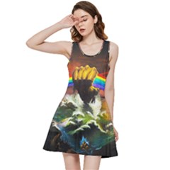 Rainbow Color Inside Out Racerback Dress by uniart180623