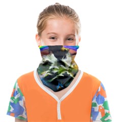 Rainbow Color Face Covering Bandana (kids) by uniart180623