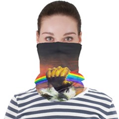 Rainbow Color Face Seamless Bandana (adult) by uniart180623