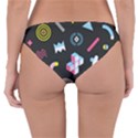 Memphis Design Seamless Pattern Reversible Hipster Bikini Bottoms View4