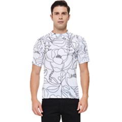 Contemporary-nature-seamless-pattern Men s Short Sleeve Rash Guard by uniart180623