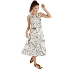 Contemporary-nature-seamless-pattern Summer Maxi Dress by uniart180623