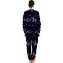 Hand-drawn-scratch-style-night-sky-with-moon-cloud-space-among-stars-seamless-pattern-vector-design- OnePiece Jumpsuit (Ladies) View2