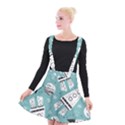 Cute-seamless-pattern-with-rocket-planets-stars Suspender Skater Skirt View1