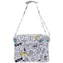 Set-cute-colorful-doodle-hand-drawing Cross Body Office Bag View3