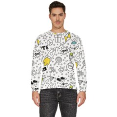 Set-cute-colorful-doodle-hand-drawing Men s Fleece Sweatshirt by uniart180623