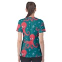 Cute-smiling-red-octopus-swimming-underwater Women s Sport Mesh Tee View2