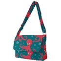 Cute-smiling-red-octopus-swimming-underwater Full Print Messenger Bag (S) View1