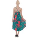 Cute-smiling-red-octopus-swimming-underwater High-Low Halter Chiffon Dress  View2