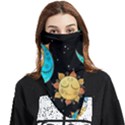 Seamless-pattern-with-sun-moon-children Face Covering Bandana (Triangle) View1