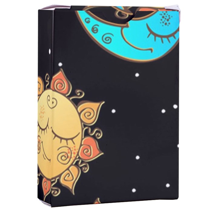 Seamless-pattern-with-sun-moon-children Playing Cards Single Design (Rectangle) with Custom Box