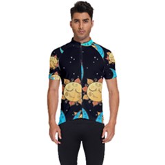 Seamless-pattern-with-sun-moon-children Men s Short Sleeve Cycling Jersey by uniart180623