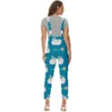 Elegant-swan-pattern-with-water-lily-flowers Women s Pinafore Overalls Jumpsuit View4