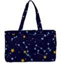 Seamless-pattern-with-cartoon-zodiac-constellations-starry-sky Canvas Work Bag View1