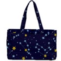 Seamless-pattern-with-cartoon-zodiac-constellations-starry-sky Canvas Work Bag View2