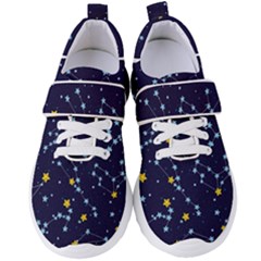 Seamless-pattern-with-cartoon-zodiac-constellations-starry-sky Women s Velcro Strap Shoes by uniart180623