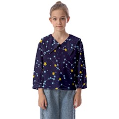 Seamless-pattern-with-cartoon-zodiac-constellations-starry-sky Kids  Sailor Shirt by uniart180623