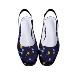 Seamless-pattern-with-cartoon-zodiac-constellations-starry-sky Women s Classic Slingback Heels by uniart180623